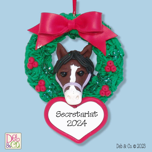 Custom Horse from Photo HANDMADE Polymer Clay Personalized Christmas Ornament