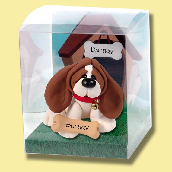 Christmas Corgi Puppy Dog HANDMADE Polymer Clay Personalized Christmas Ornament, Custom Ornaments