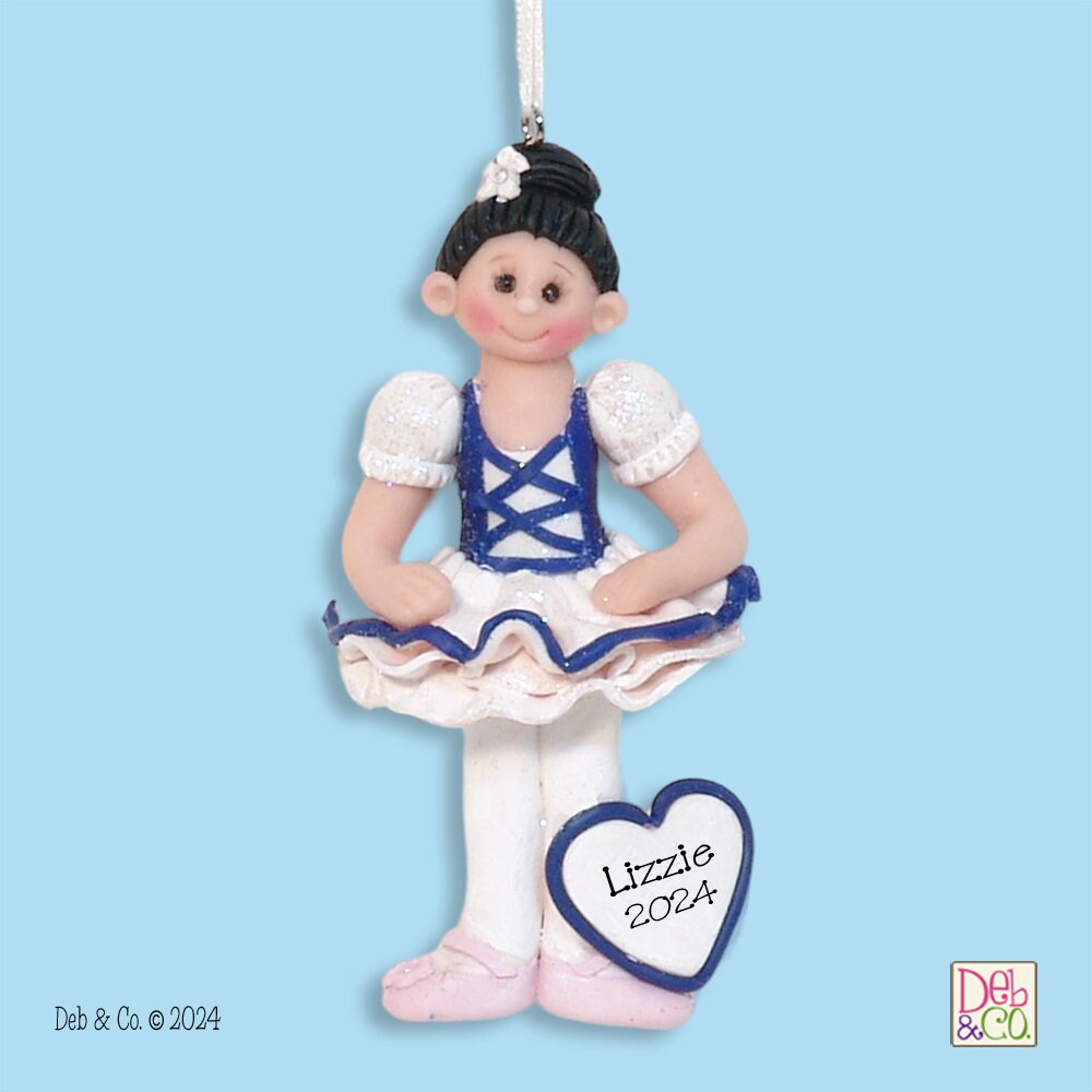 Custom Little Girl Recital Ornament from photograph HANDMADE POLYMER CLAY Ornament - Personalized Christmas Ornament in Custom Gift Box