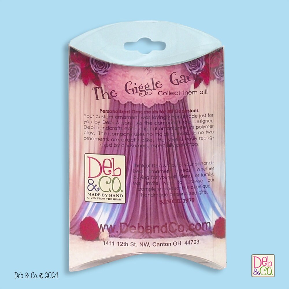 Custom Little Girl Recital Ornament from photograph HANDMADE POLYMER CLAY Ornament - Personalized Christmas Ornament in Custom Gift Box