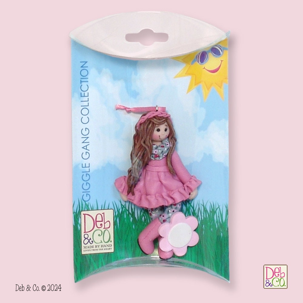 Custom Little Girl ornament from photograph HANDMADE POLYMER CLAY Ornament - Personalized Christmas Ornament in Custom Gift Box