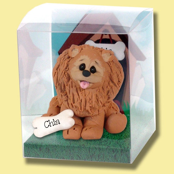 Pomeranian Personalized Dog Christmas Ornament, Pomeranian Ornament, Personalized Pomeranian, HANDMADE Polymer Clay, Custom Ornaments