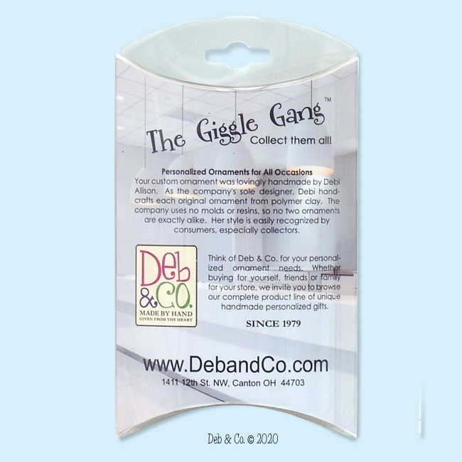 BLONDE HAIR Male OPTOMETRIST Eye Doctor Personalized Christmas Ornament - Handmade Polymer Clay in Custom Gift Box