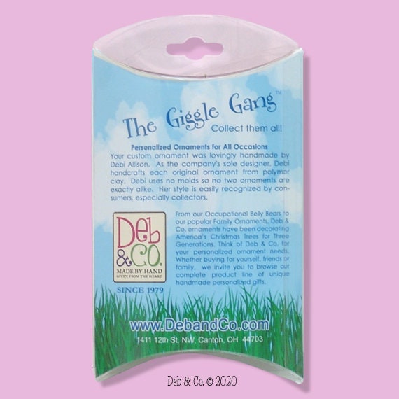 Girl with Kitten Cat HANDMADE POLYMER CLAY Ornament - Personalized Christmas Ornaments in Custom Gift Box