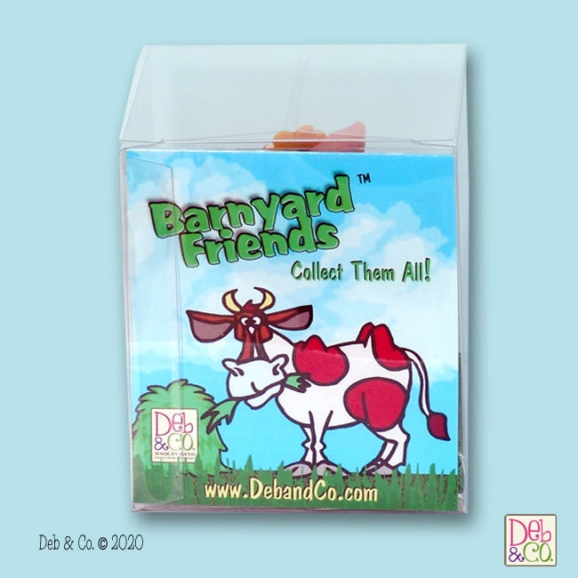 Handmade POLYMER Clay Personalized Christmas Piggy Figurine in Custom Gift Box - Barnyard Friends - Personalized Pig Ornament