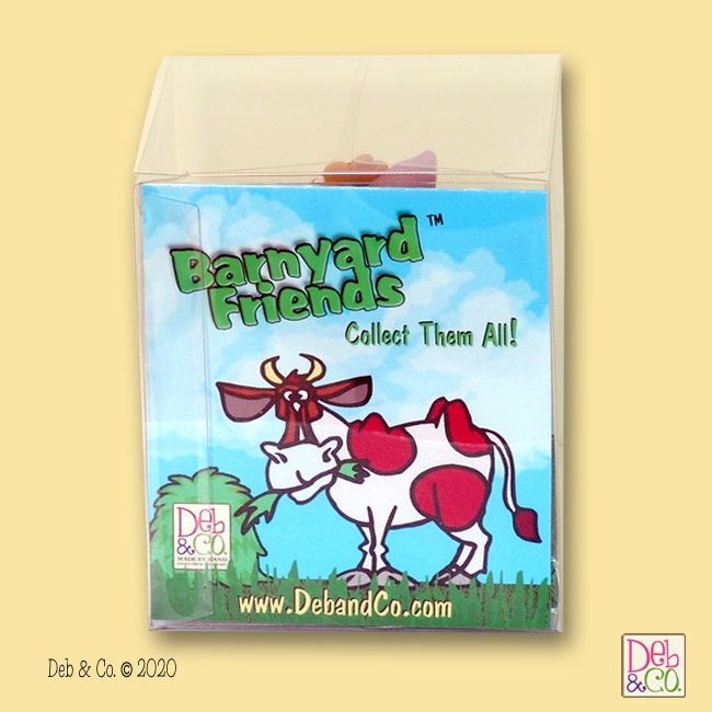 Handmade POLYMER Clay Piggy Figurine in Custom Gift Box - Barnyard Friends