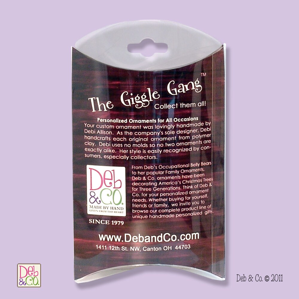 Giggle Gang Priest Handmade Polymer Clay Personalized Christmas Ornament in Custom Gift Box