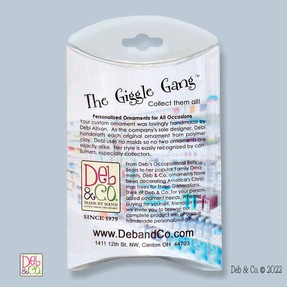 Female PHARMACIST Personalized Christmas Ornament - Handmade Polymer Clay in Custom Gift Box