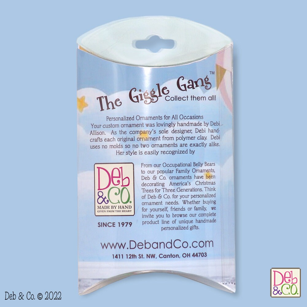 Personalized New Parents, Proud Parents Handmade Polymer ClayChristmas Ornament -Baby's First Christmas Ornament