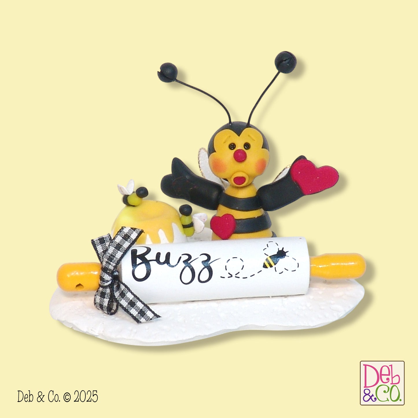 Bee with Rolling Pin  Figurine