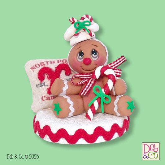 Gingy with Candy Cane and Flower Sack