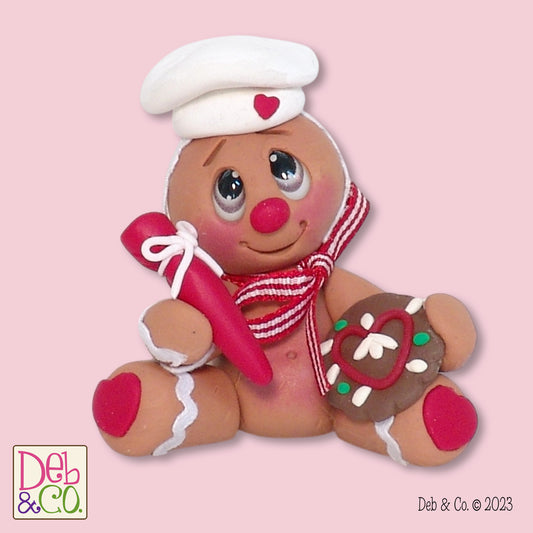 Gingerbread Figurine with Round Cookie