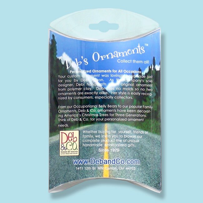 Puppy Dog in Red Pickup Truck Christmas Ornament - Personalized Dog Christmas Ornament HANDMADE Polymer Clay - Custom Ornaments