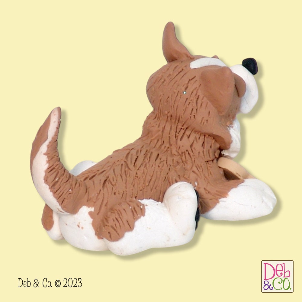 Christmas Corgi Puppy Dog HANDMADE Polymer Clay Personalized Christmas Ornament, Custom Ornaments