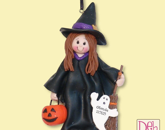 Personalized girl in Witch Costume