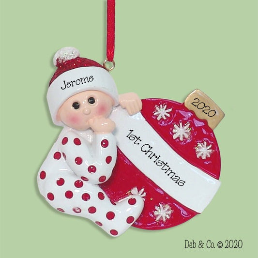 Baby's First Christmas - BOY or GIRL - Personalized Christmas Ornament  - RESIN