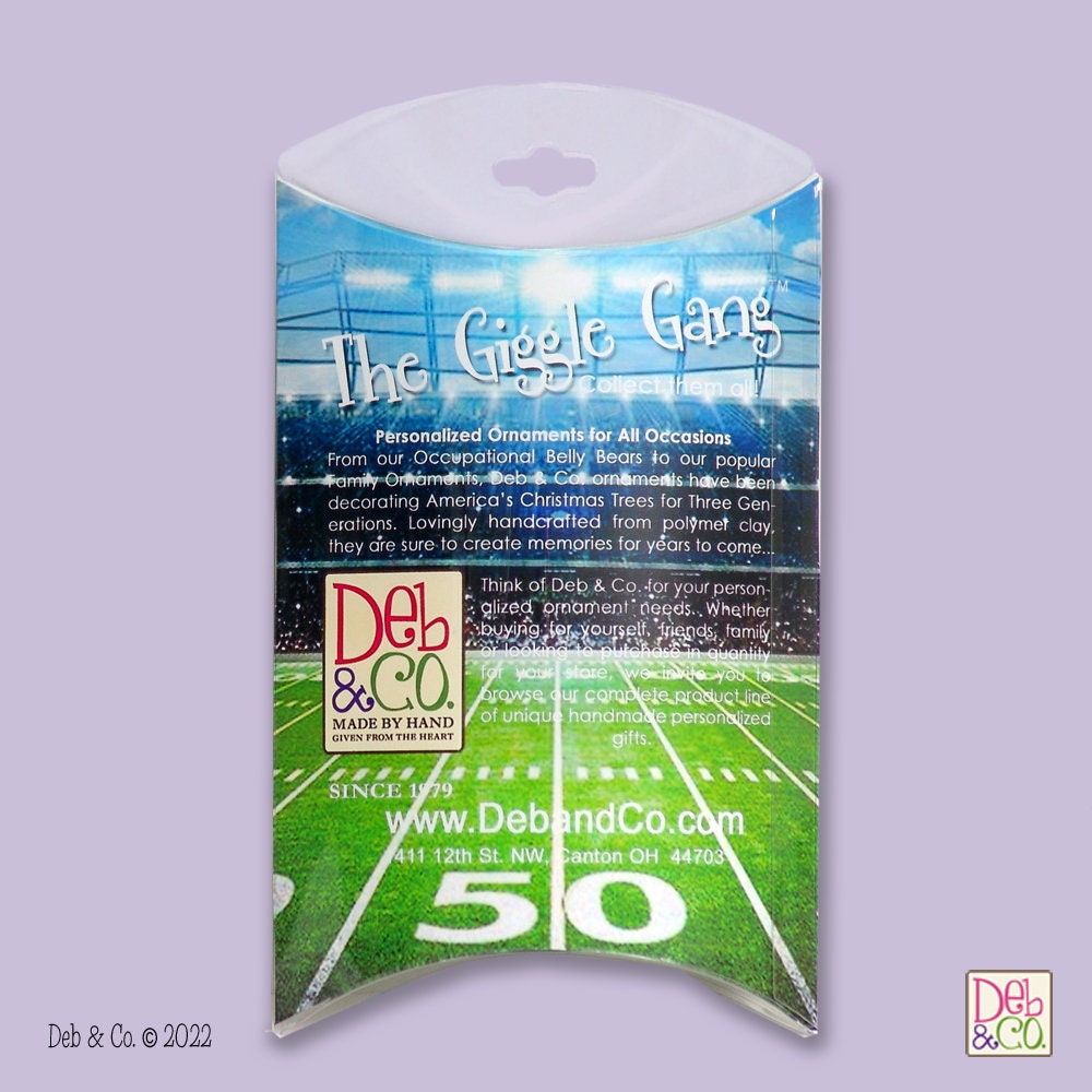 Ohio State RED CHEERLEADER  Personalized Christmas Ornament Handmade Polymer Clay