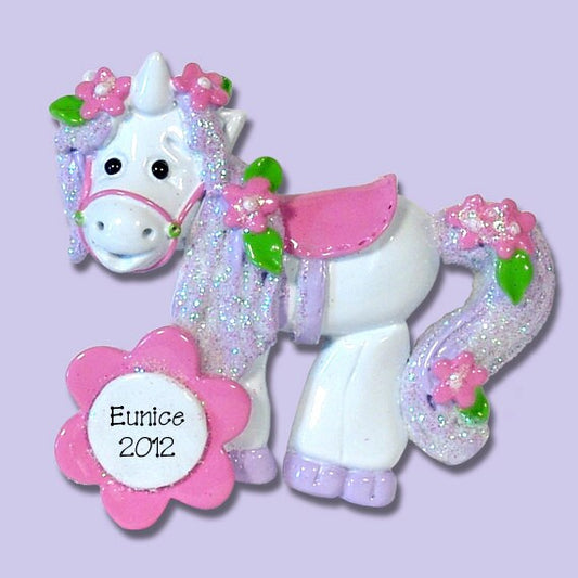 Personalized UNICORN Ornament - Little Girl's Gift